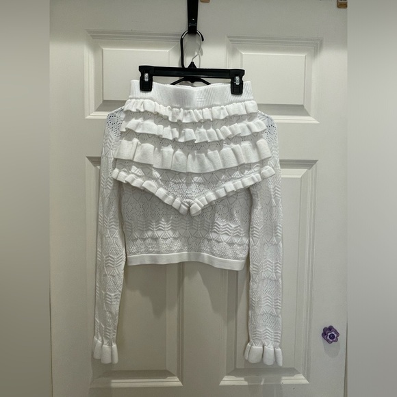 Chic White Lace Two-Piece Set - Picture 5 of 8